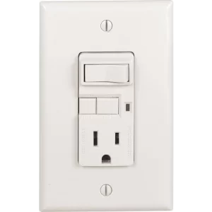 Cooper VGFS15W-MSP Combo Switch & Receptacle